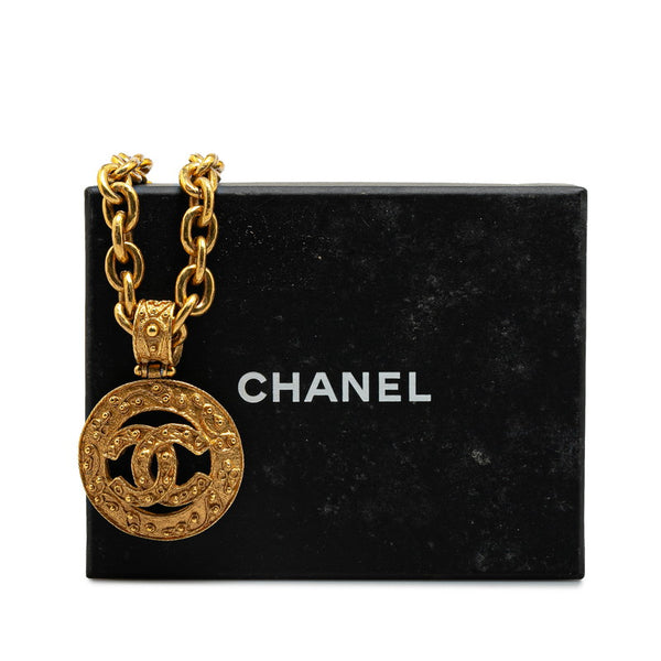 シャネル ヴィンテージ ココマーク ネックレス ゴールド メッキ レディース CHANEL 【中古】