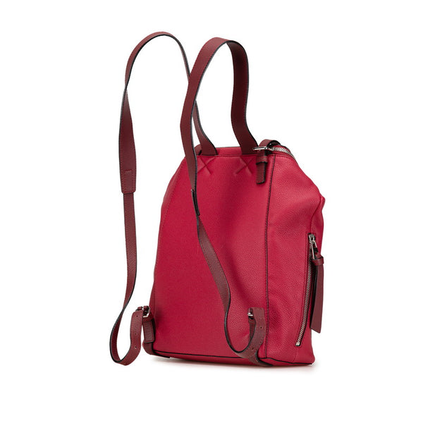ロエベ ゴヤスモール リュック バックパック レッド レザー レディース LOEWE 【中古】