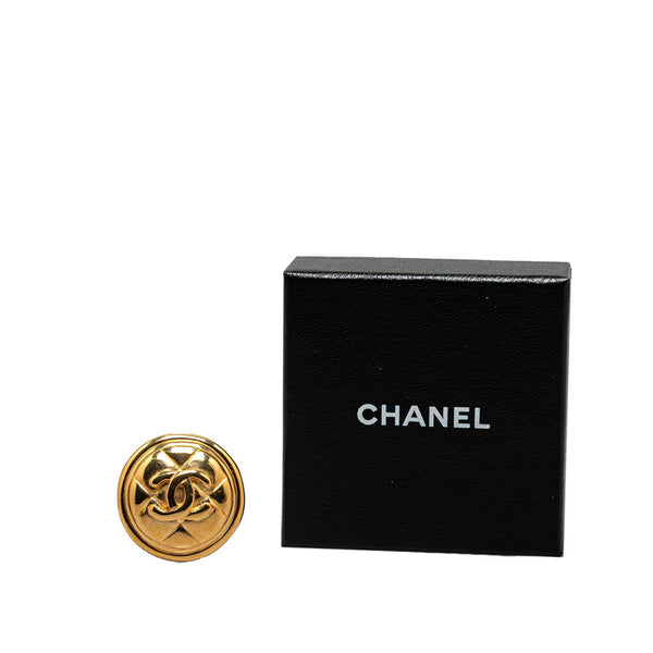 シャネル マトラッセ ココマーク ブローチ ゴールド メッキ レディース CHANEL 【中古】