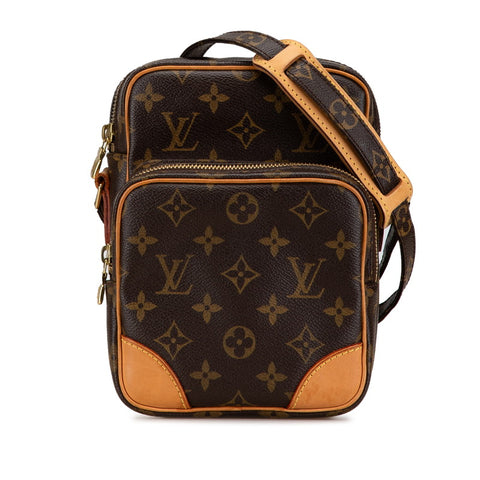 ルイ ヴィトン モノグラム アマゾン ショルダーバッグ M45236 ブラウン PVC レザー レディース LOUIS VUITTON 【中古】