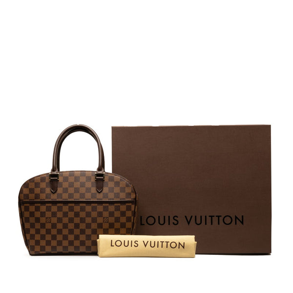 ルイ ヴィトン ダミエ サリア オリゾンタル ハンドバッグ N51282 ブラウン PVC レザー レディース LOUIS VUITTON 【中古】