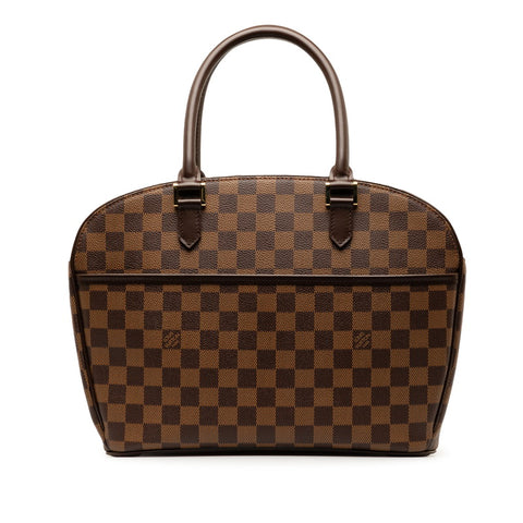 ルイ ヴィトン ダミエ サリア オリゾンタル ハンドバッグ N51282 ブラウン PVC レザー レディース LOUIS VUITTON 【中古】