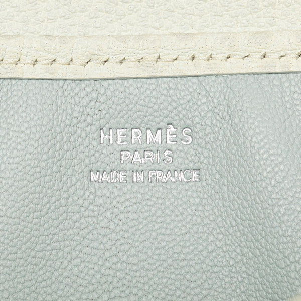 エルメス クリスティーヌ 斜め掛け ショルダーバッグ ホワイト ダルメシアン ブッフル レディース HERMES 【中古】