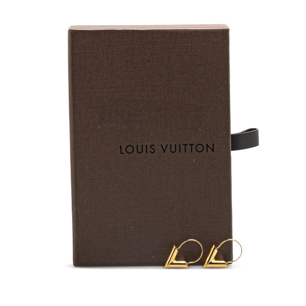 ルイ ヴィトン エッセンシャルV ピアス M61088 ゴールド メッキ レディース LOUIS VUITTON 【中古】