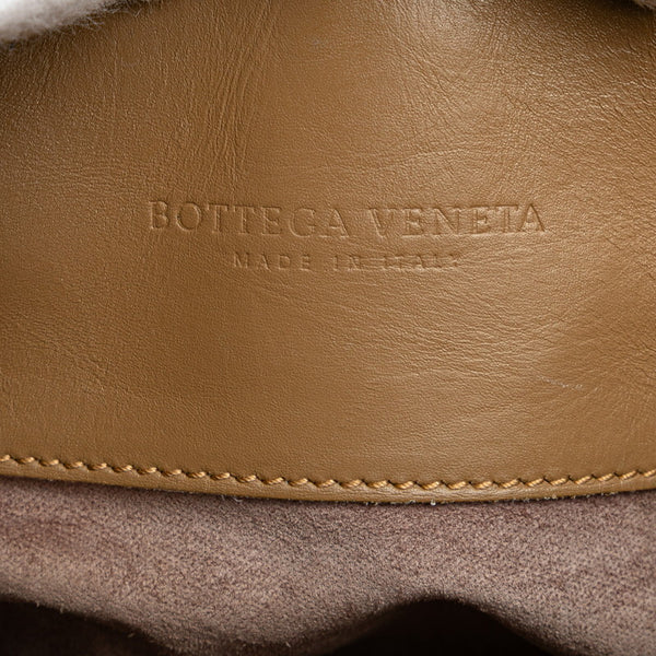 ボッテガヴェネタ イントレチャート ハンドバッグ ショルダーバッグ 2WAY ブラウン レザー レディース BOTTEGAVENETA 【中古】