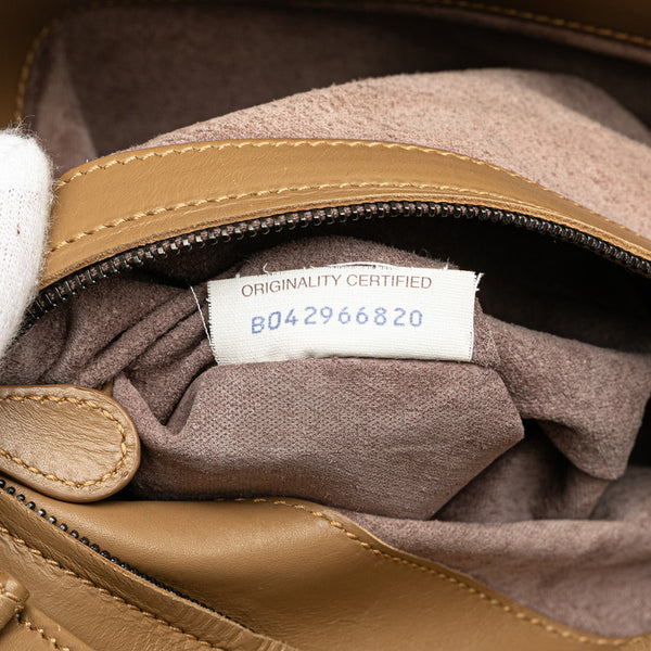 ボッテガヴェネタ イントレチャート ハンドバッグ ショルダーバッグ 2WAY ブラウン レザー レディース BOTTEGAVENETA 【中古】