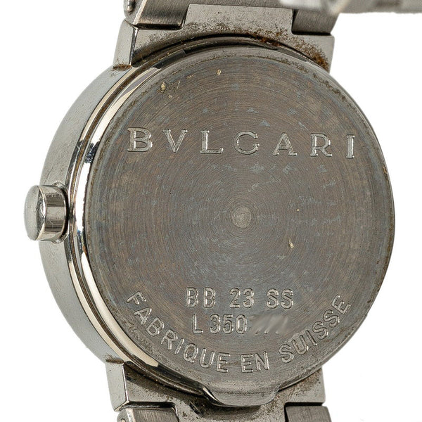 ブルガリ ブルガリブルガリ 腕時計 BB23SS クオーツ ブラック文字盤 ステンレススチール レディース BVLGARI 【中古】