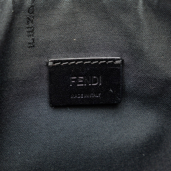 フェンディ カールラガーフェルド クラッチバッグ 7N0078 52P ブラック レザー レディース FENDI 【中古】