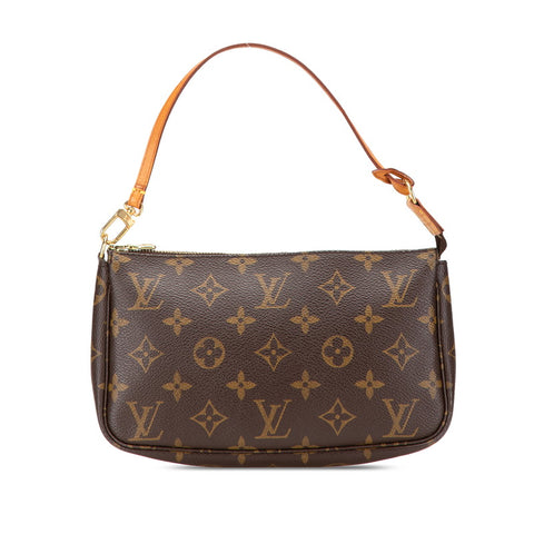 ルイ ヴィトン モノグラム ポシェット アクセソワール ショルダーバッグ M51980 ブラウン PVC レザー レディース LOUIS VUITTON 【中古】