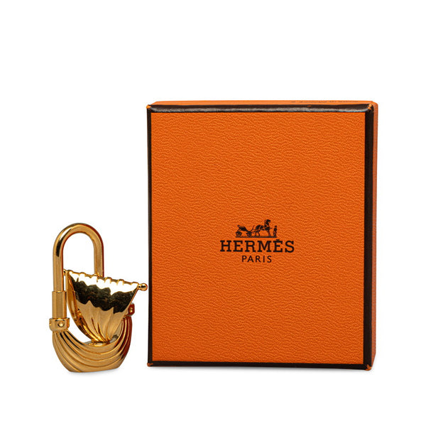 エルメス パリの空気 パリの風 帆船 ヨット カデナ ゴールド メッキ レディース HERMES 【中古】