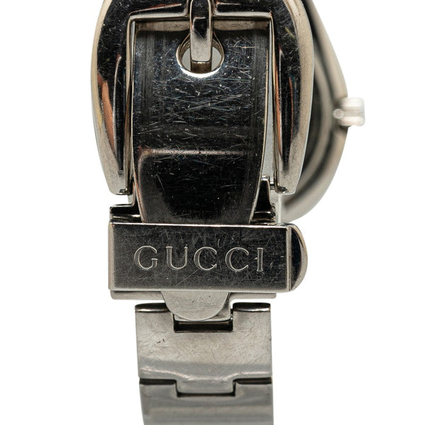 グッチ 腕時計 ブレスウォッチ 6700L クオーツ ブラック文字盤 ステンレススチール レディース GUCCI 【中古】