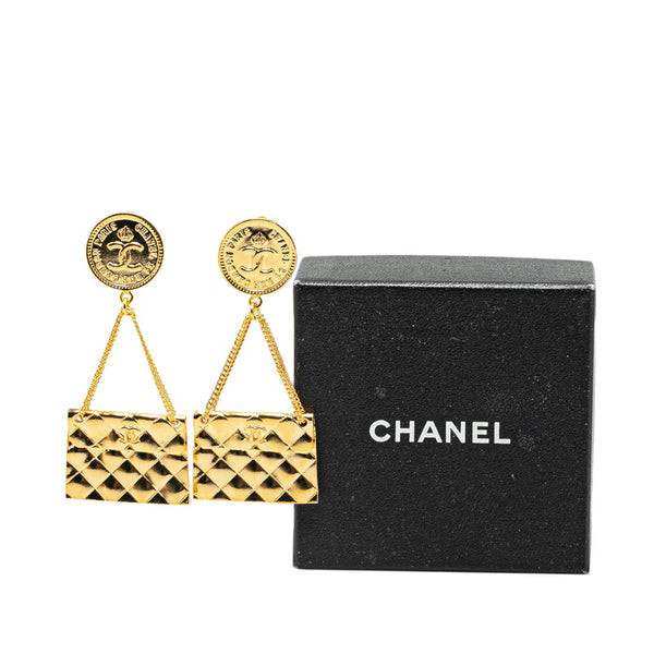 シャネル ココマーク マトラッセバッグ 31 RUE CAMBON PARIS イヤリング ゴールド メッキ レディース CHANEL 【中古】