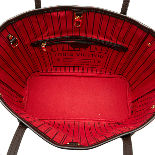 ルイ ヴィトン ダミエ ネヴァーフルPM トートバッグ ハンドバッグ N41359 エベヌ ブラウン PVC レザー レディース LOUIS VUITTON 【中古】