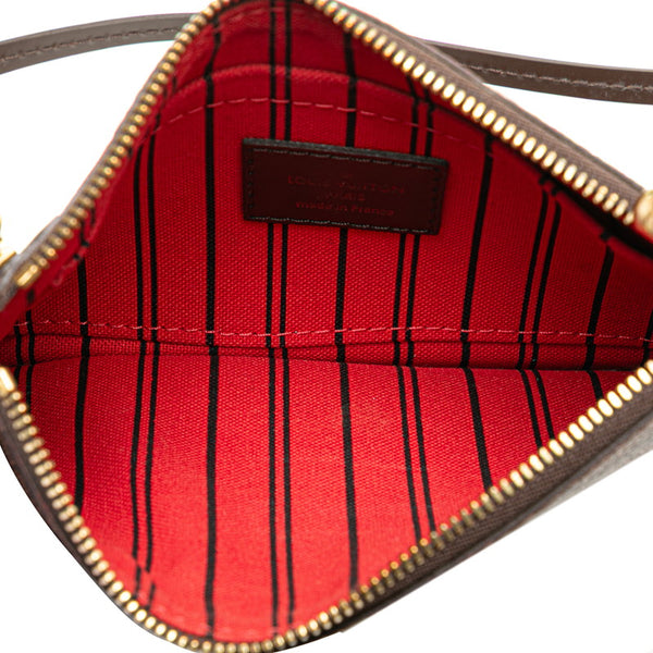 ルイ ヴィトン ダミエ ネヴァーフルPM トートバッグ ハンドバッグ N41359 エベヌ ブラウン PVC レザー レディース LOUIS VUITTON 【中古】