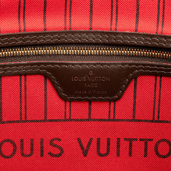 ルイ ヴィトン ダミエ ネヴァーフルPM トートバッグ ハンドバッグ N41359 エベヌ ブラウン PVC レザー レディース LOUIS VUITTON 【中古】