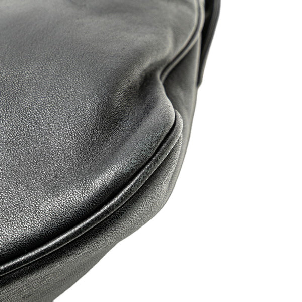 フェンディ ロゴ ワンショルダーバッグ 8BN179 ブラック レザー プラスチック レディース FENDI 【中古】