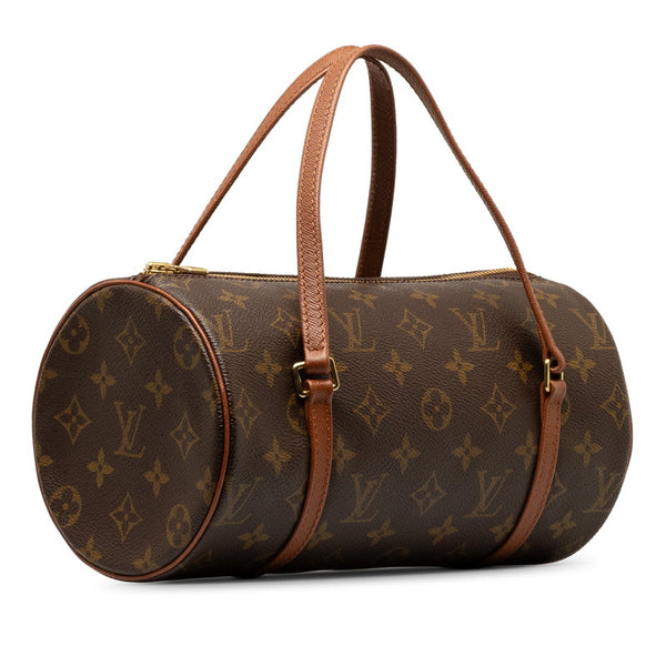 ルイ ヴィトン モノグラム パピヨン26(旧) ハンドバッグ M51386 ブラウン PVC レザー レディース LOUIS VUITTON 【中古】