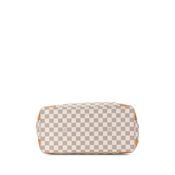 ルイ ヴィトン ダミエ アズール ハムステッドMM ショルダーバッグ トートバッグ N51206 ホワイト PVC レザー レディース LOUIS VUITTON 【中古】