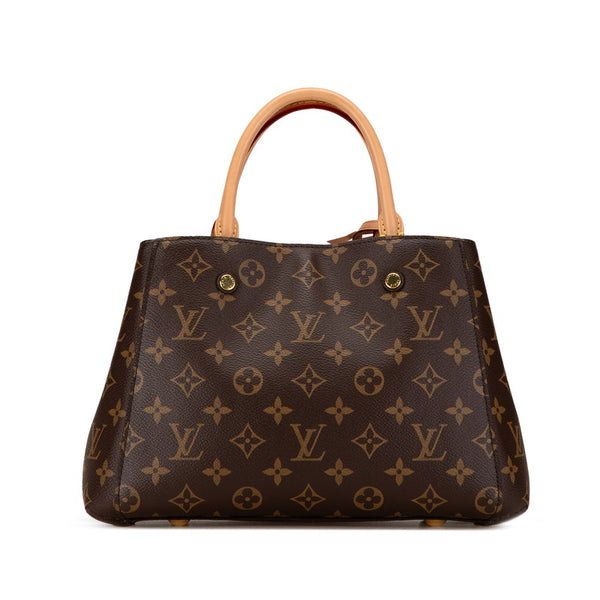 ルイ ヴィトン モノグラム モンテーニュBB ハンドバッグ ショルダーバッグ 2WAY M41055 ブラウン PVC レザー レディース LOUIS VUITTON 【中古】