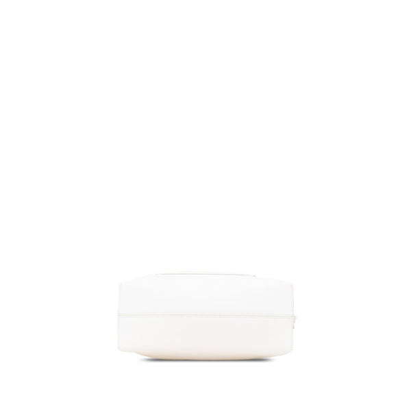ロエベ アナグラム ショッパー トートバッグ ホワイト レザー レディース LOEWE 【中古】