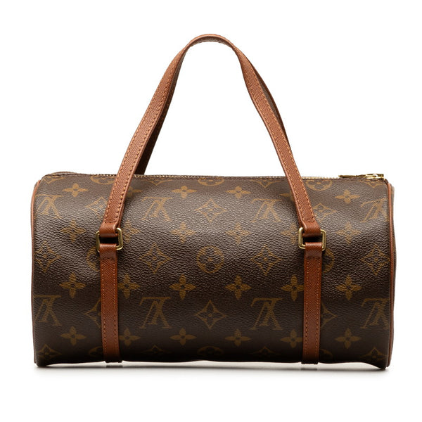 ルイ ヴィトン モノグラム パピヨン26 (旧) ハンドバッグ M51366 ブラウン PVC レザー レディース LOUIS VUITTON 【中古】