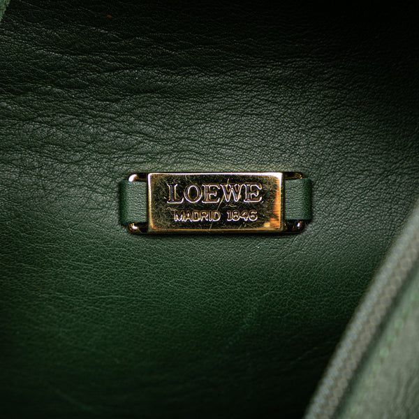 ロエベ アントン ワンショルダーバッグ スリングバッグ カーキ グリーン カーフレザー レディース LOEWE 【中古】