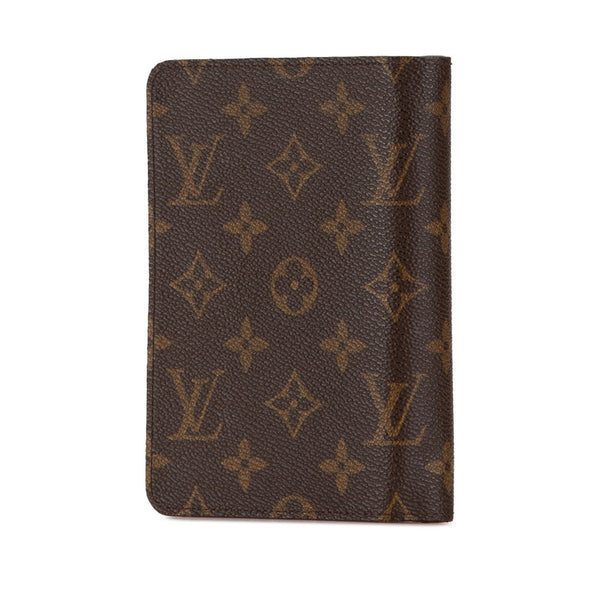 ルイ ヴィトン モノグラム ポルトパピエ ジップ 二つ折り財布 M61207  ブラウン PVC レザー レディース LOUIS VUITTON 【中古】