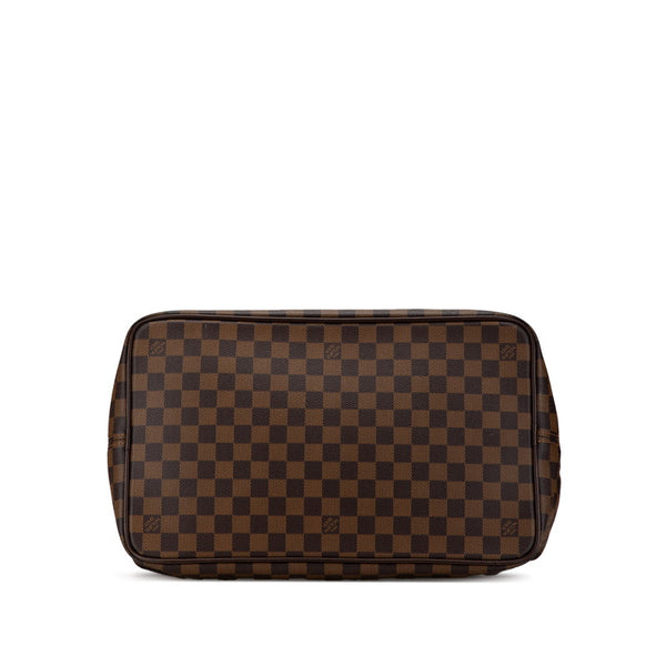 ルイ ヴィトン ダミエ グリニッジPM ボストンバッグ Ｎ41165 ブラウン PVC レザー レディース LOUIS VUITTON 【中古】