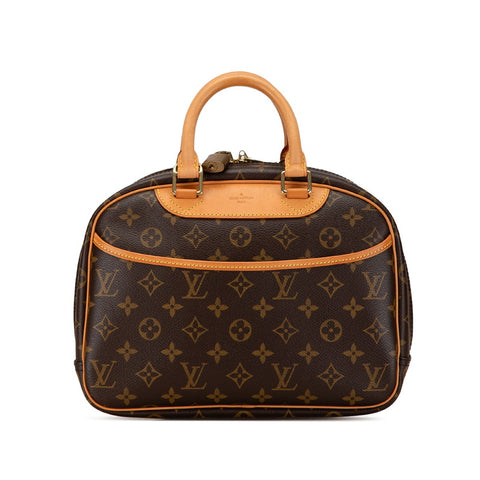 ルイ ヴィトン モノグラム トゥルーヴィル ハンドバッグ M42228 ブラウン PVC レザー レディース LOUIS VUITTON 【中古】