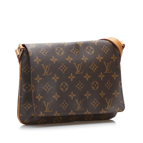 ルイ ヴィトン モノグラム ミュゼット タンゴ ショート ショルダーバッグ M51257 ブラウン PVC レザー レディース LOUIS VUITTON 【中古】