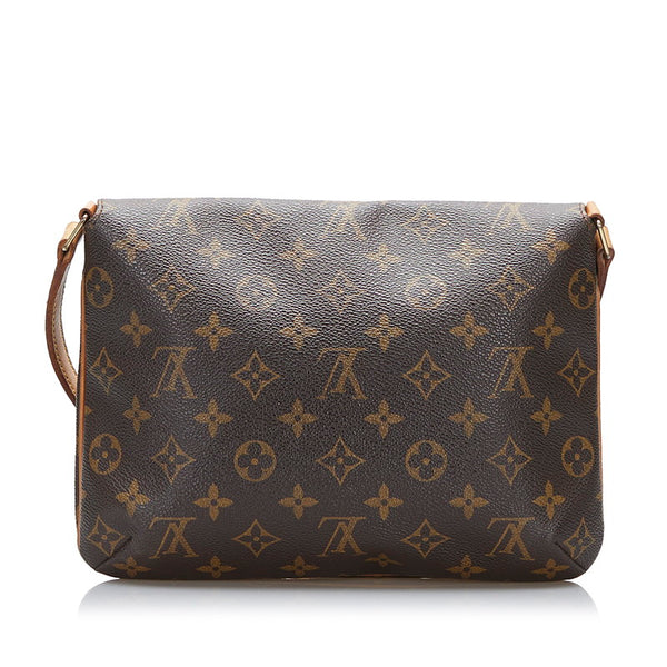 ルイ ヴィトン モノグラム ミュゼット タンゴ ショート ショルダーバッグ M51257 ブラウン PVC レザー レディース LOUIS VUITTON 【中古】