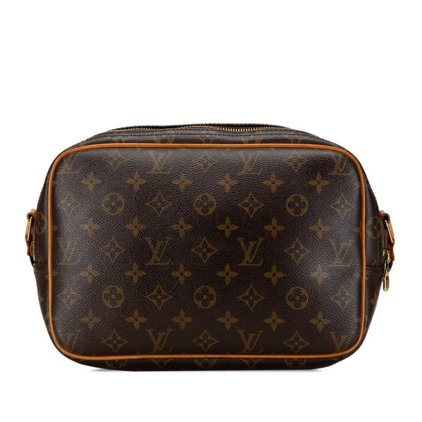 ルイ ヴィトン モノグラム リポーターPM 斜め掛け ショルダーバッグ  M45254 ブラウン PVC レザー レディース LOUIS VUITTON 【中古】