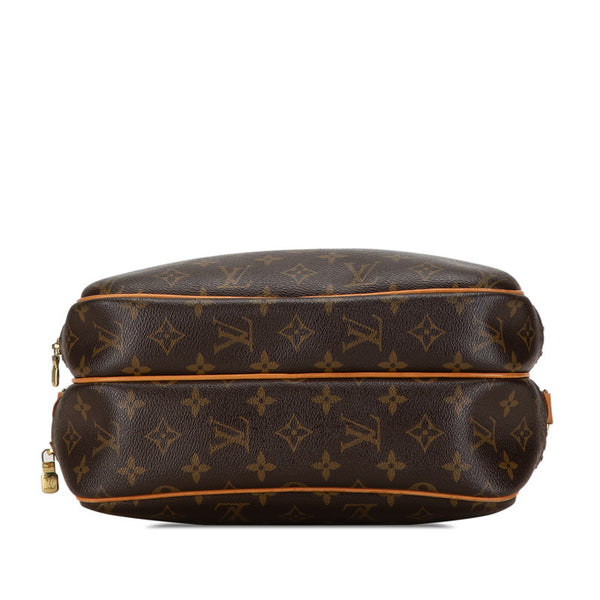 ルイ ヴィトン モノグラム リポーターPM 斜め掛け ショルダーバッグ  M45254 ブラウン PVC レザー レディース LOUIS VUITTON 【中古】