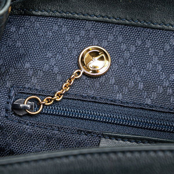 グッチ バンブー リュック バックパック 003 3444 0030 グリーン レザー レディース GUCCI 【中古】