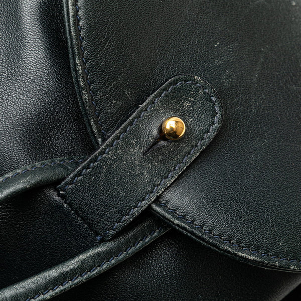 グッチ バンブー リュック バックパック 003 3444 0030 グリーン レザー レディース GUCCI 【中古】