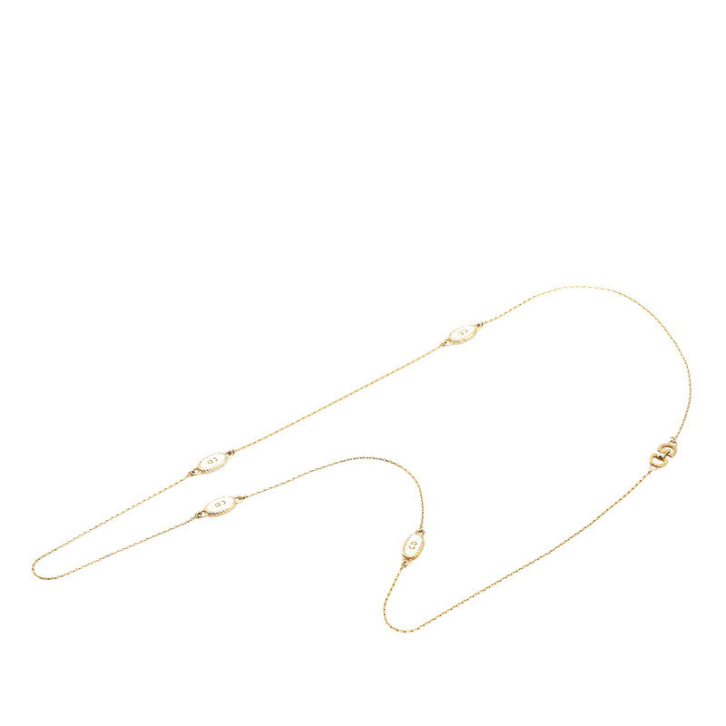 ディオール CDロゴ ネックレス ゴールド メッキ レディース Dior 【中古】