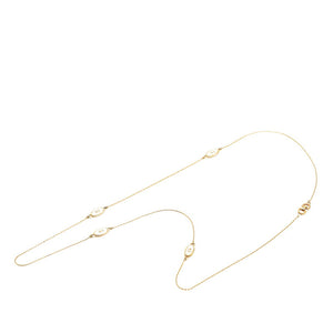 ディオール CDロゴ ネックレス ゴールド メッキ レディース Dior 【中古】