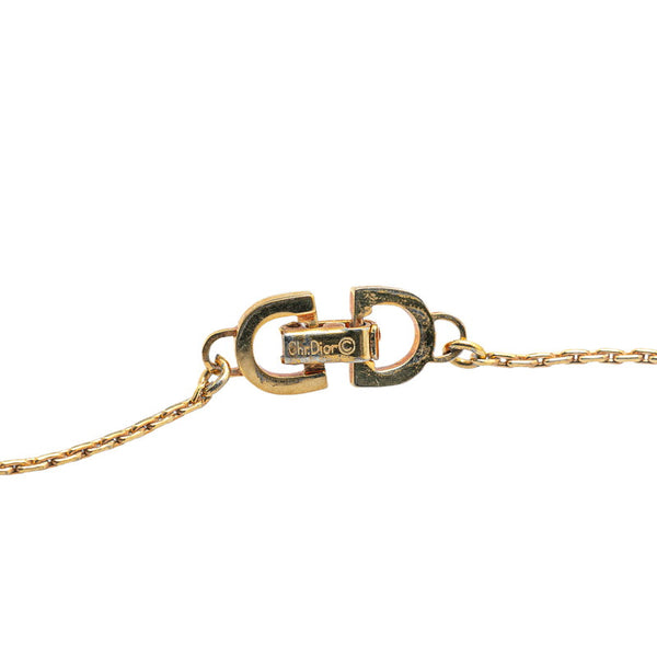 ディオール CDロゴ ネックレス ゴールド メッキ レディース Dior 【中古】