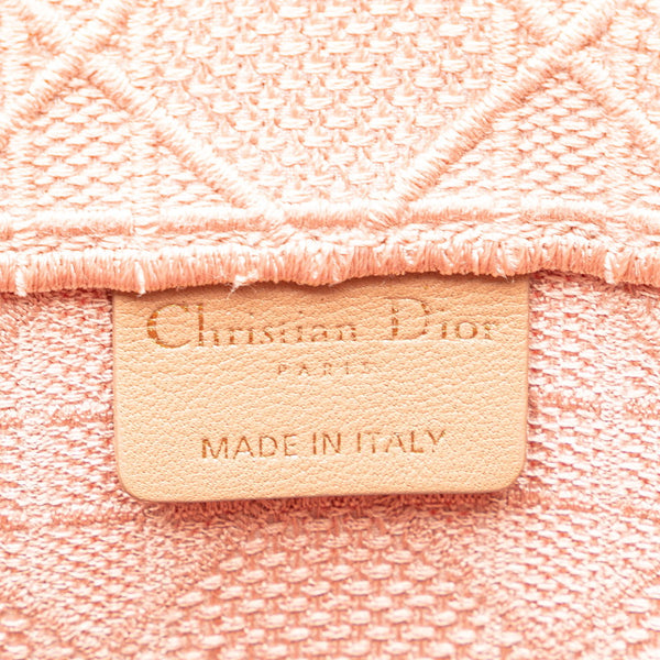 ディオール カナージュ ブックトート ミディアム トートバッグ ピンク キャンバス レディース Dior 【中古】