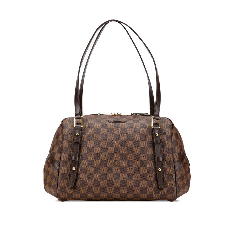 ルイ ヴィトン ダミエ リヴィントンGM ワンショルダーバッグ ハンドバッグ N41158 ブラウン PVC レザー レディース LOUIS VUITTON 【中古】