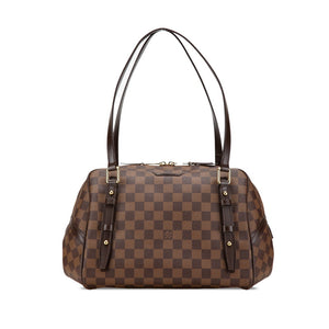 ルイ ヴィトン ダミエ リヴィントンGM ワンショルダーバッグ ハンドバッグ N41158 ブラウン PVC レザー レディース LOUIS VUITTON 【中古】