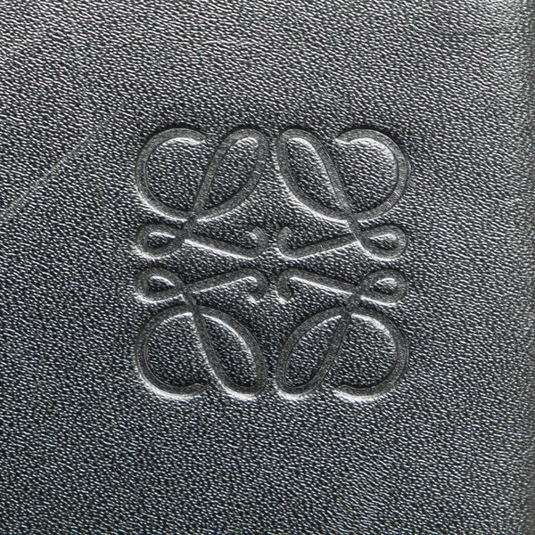 ロエベ アナグラム ヒールポーチ ショルダーバッグ ブラック レザー レディース LOEWE 【中古】