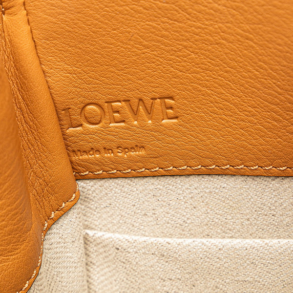 ロエベ ハンモック ミニ ドローストリングバッグ ハンドバッグ ショルダーバッグ 2WAY ブラウン カーフ レザー レディース LOEWE 【中古】