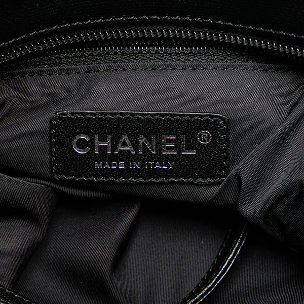 シャネル パリビアリッツPM トートバッグ ショルダーバッグ A34208 ブラック レザー キャンバス レディース CHANEL 【中古】