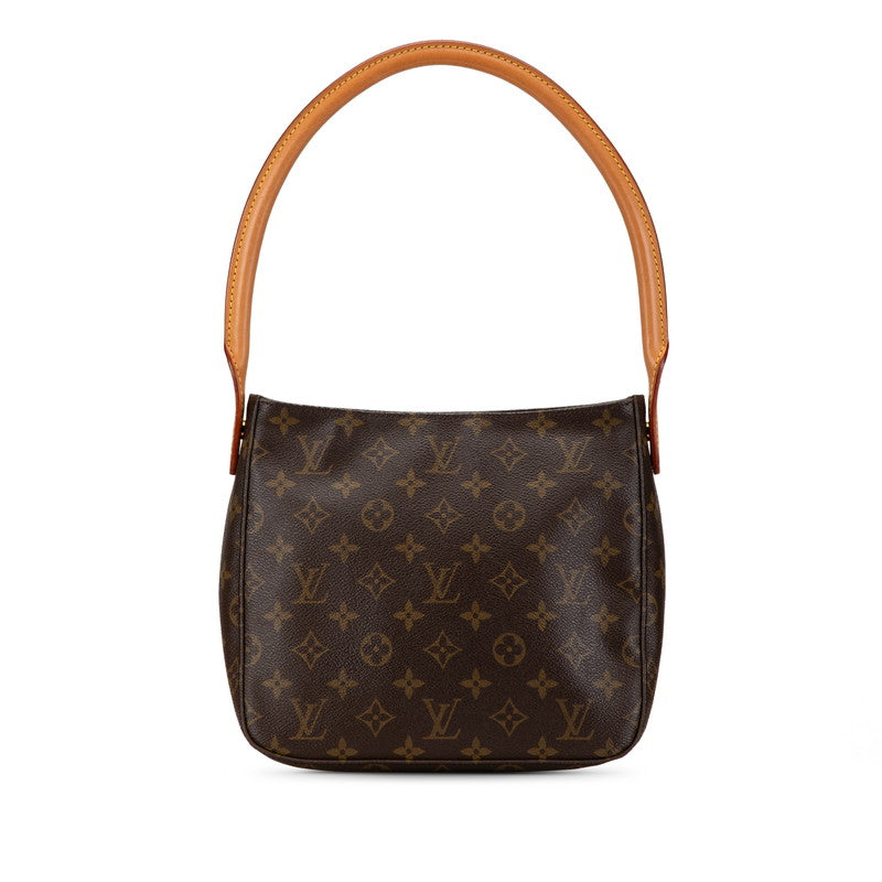 ルイ ヴィトン モノグラム ルーピングMM ショルダーバッグ M51146 ブラウン PVC レザー レディース LOUIS VUITTON 【中古】