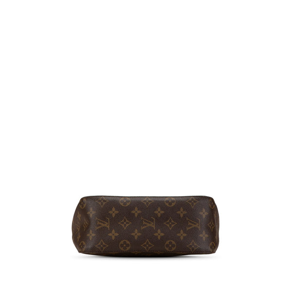 ルイ ヴィトン モノグラム ルーピングMM ショルダーバッグ M51146 ブラウン PVC レザー レディース LOUIS VUITTON 【中古】