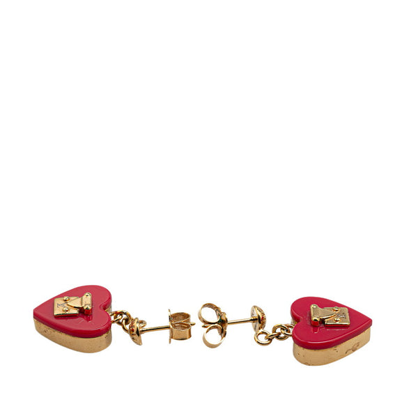 ルイ ヴィトン ブックルドレイユ ロックミー ハート ピアス M66790 ゴールド ピンク メッキ レディース LOUIS VUITTON 【中古】