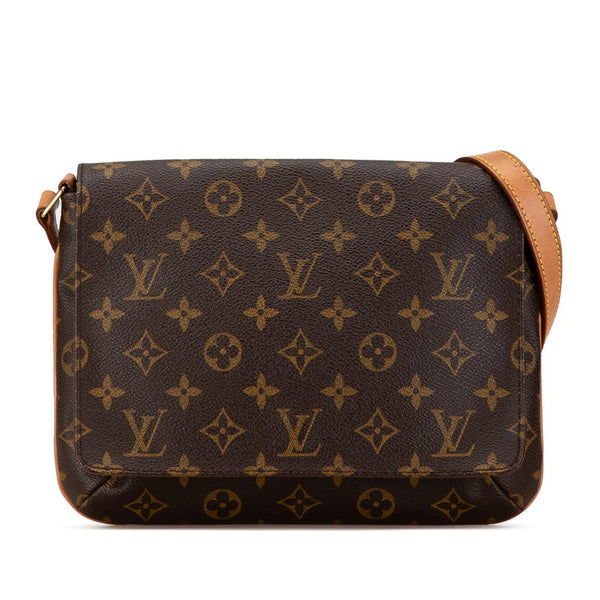 ルイ ヴィトン モノグラム ミュゼット タンゴ ショート ショルダーバッグ M51257 ブラウン PVC レザー レディース LOUIS VUITTON 【中古】