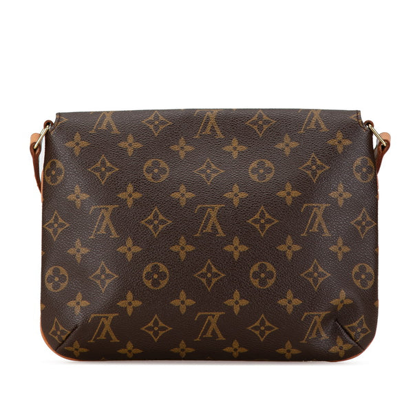 ルイ ヴィトン モノグラム ミュゼット タンゴ ショート ショルダーバッグ M51257 ブラウン PVC レザー レディース LOUIS VUITTON 【中古】