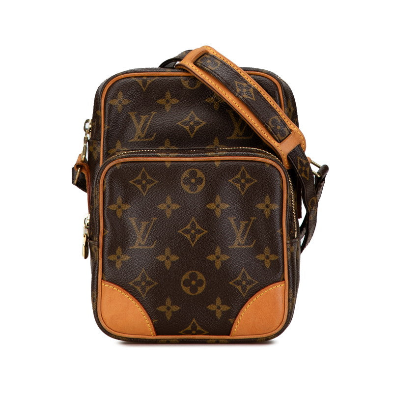 ルイ ヴィトン モノグラム アマゾン 斜め掛け ショルダーバッグ M45236 ブラウン PVC レザー レディース LOUIS VUITTON 【中古】